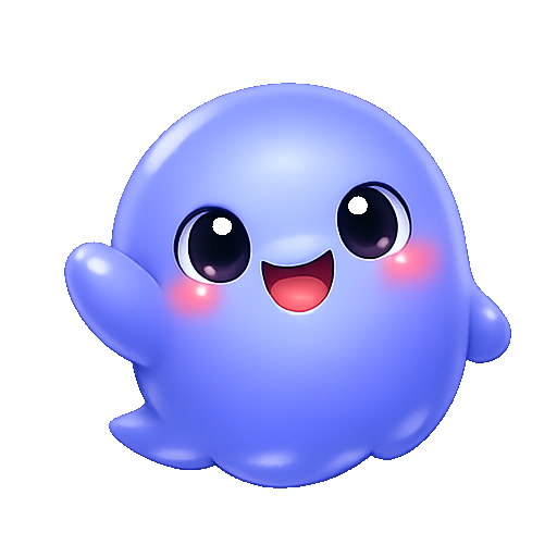 Krutly mascot waving hello